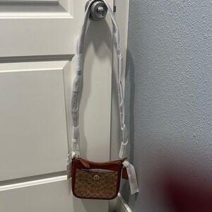 NWT Coach Chaise Brown and Tan Crossbody Bag